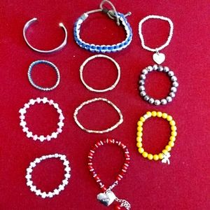 3 for $30 Lot of Eleven Bracelets Fashion Jewelry